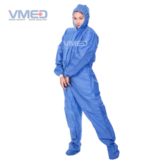 Wegwerp blauwe sms overall
